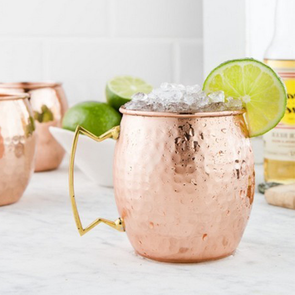 Moscow Mule Mugs Set of 2 | Hammered | Premium Quality | Handmade